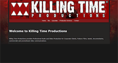 Desktop Screenshot of killingtimeproductions.com