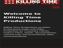 Tablet Screenshot of killingtimeproductions.com